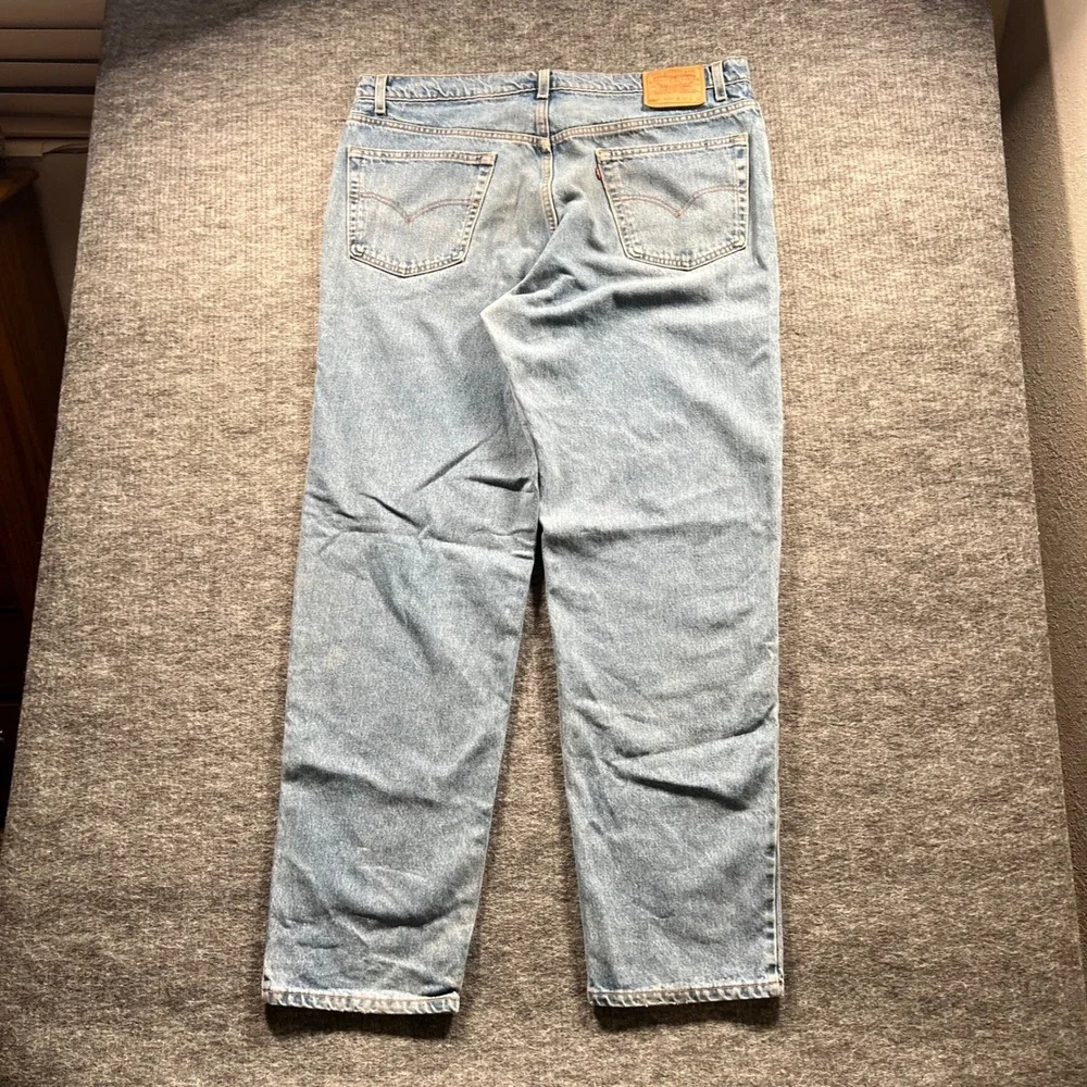 Vintage Levis 550 Relaxed Fit Jeans Made in USA Light Wash 42x34 Blue